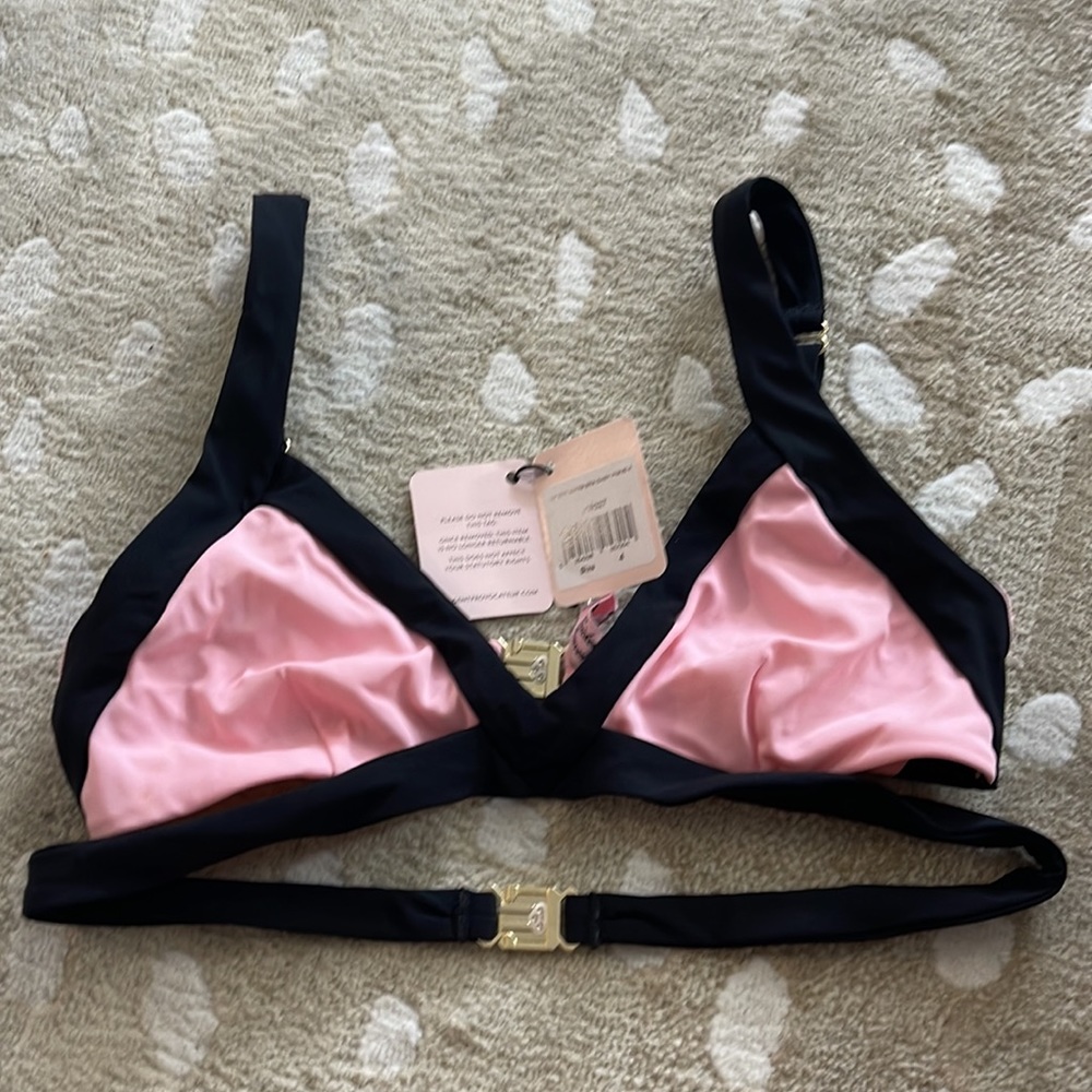 NWT - Agent Provocateur - Mazzy Bikini Top Pink size 4